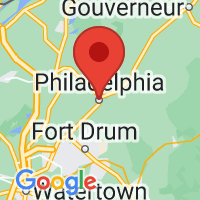 Map of Philadelphia, NY US